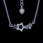 Cute Panda Shape Jewelry Sterling Silver Cz Stone Children's Day Gift Necklace